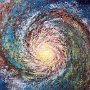 Whirlpool Galaxy - Oil on wood 20 x 16 Copyright 2009 Tim Malles (480x640)